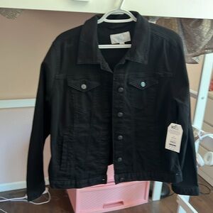 Time and Tru women denim black jacket